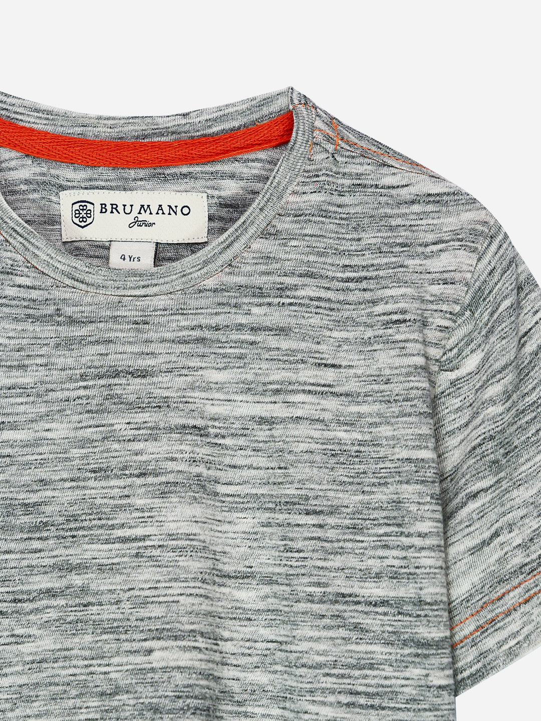 Off White Injected Short Sleeve Casual T-Shirt Brumano Pakistan
