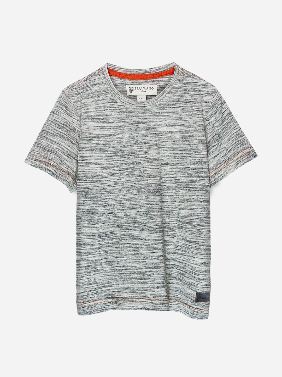 Off White Injected Short Sleeve Casual T-Shirt Brumano Pakistan