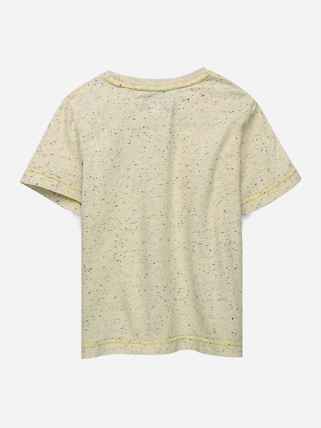 Off White Neppy T-Shirt With Contrasting Blue Pocket Brumano Pakistan