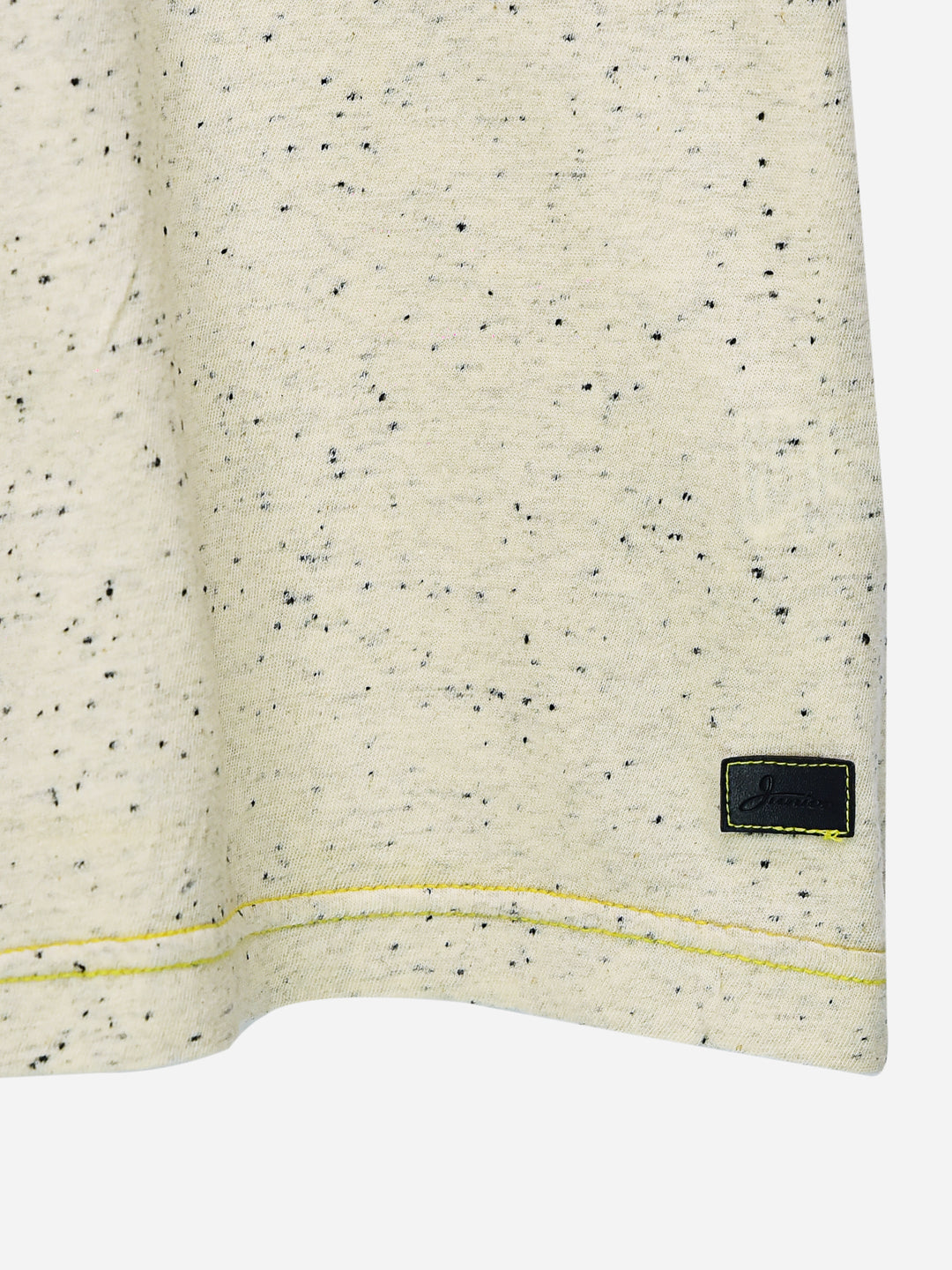 Off White Neppy T-Shirt With Contrasting Blue Pocket Brumano Pakistan