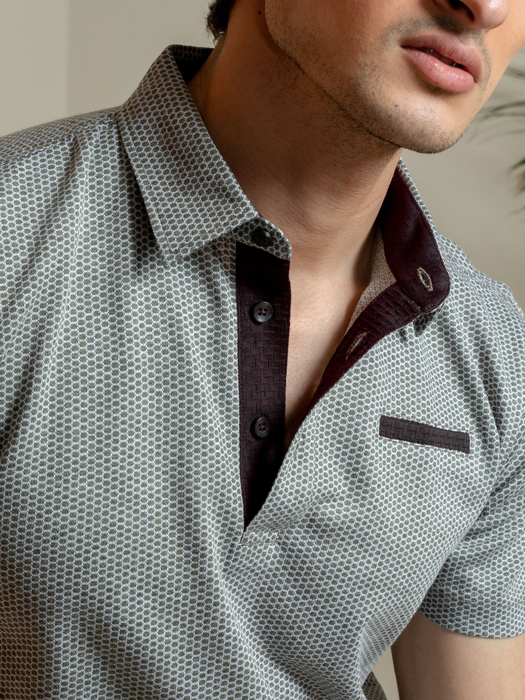 Olive Green Mercerized Polo Shirt Brumano Pakistan
