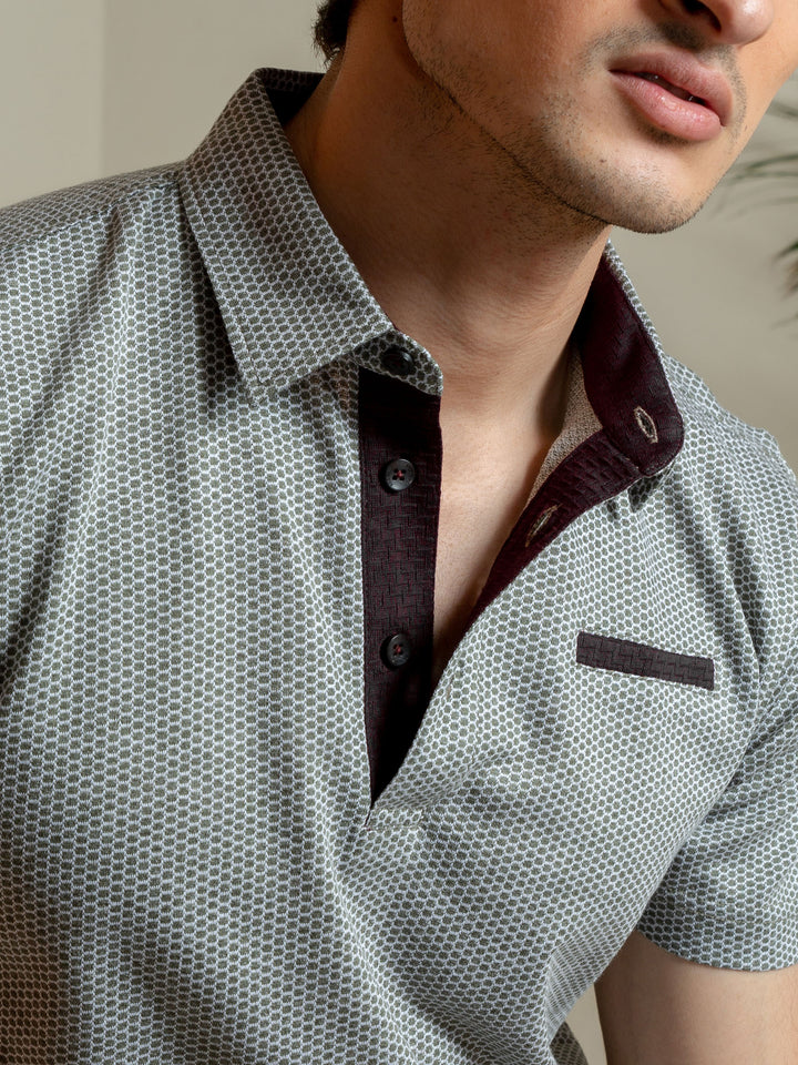 Olive Green Mercerized Polo Shirt Brumano Pakistan
