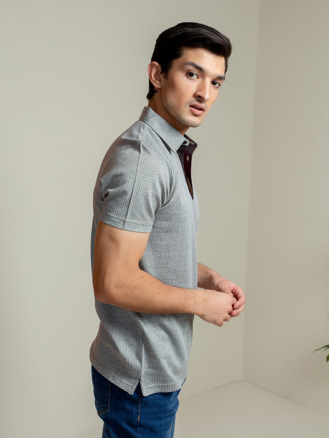 Olive Green Mercerized Polo Shirt Brumano Pakistan