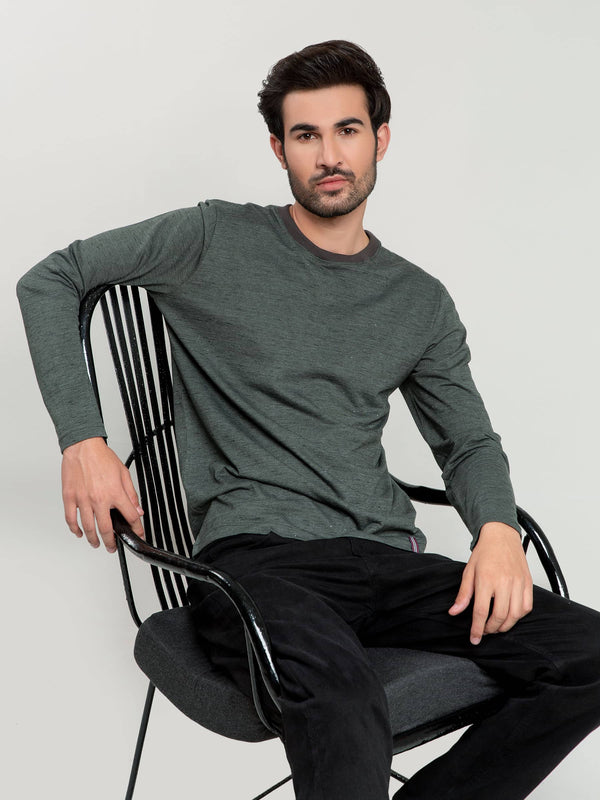 Olive Neppy Long Sleeve T-shirt Brumano Pakistan