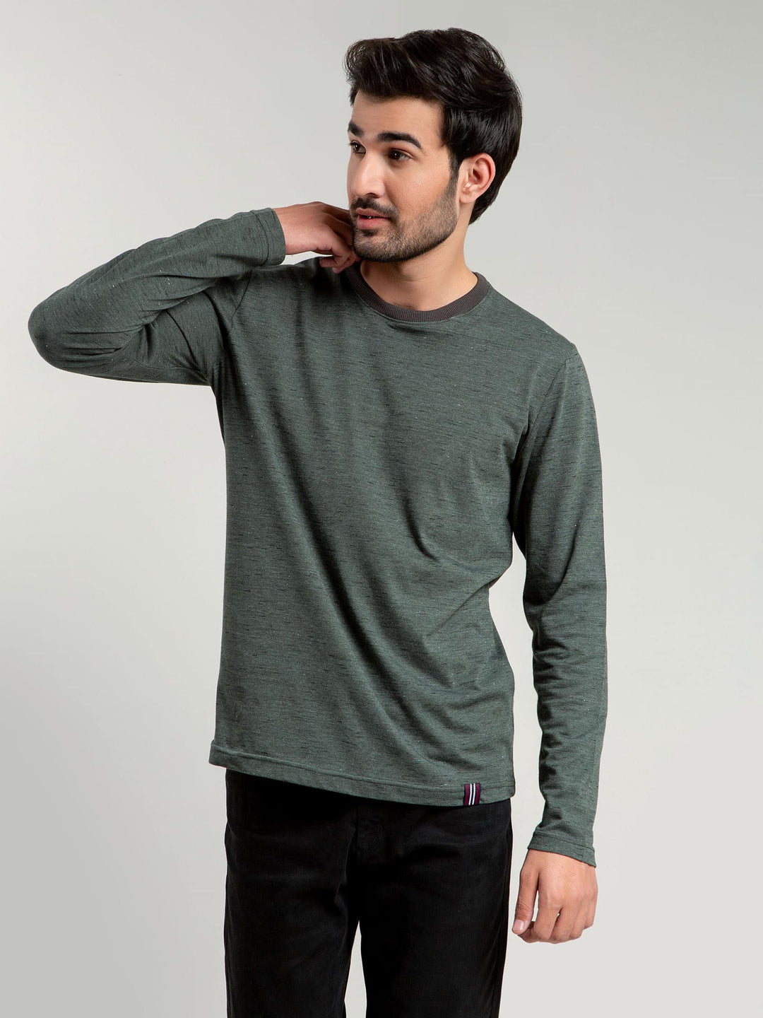 Olive Neppy Long Sleeve T-shirt Brumano Pakistan