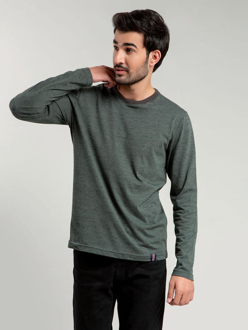 Olive Neppy Long Sleeve T-shirt Brumano Pakistan