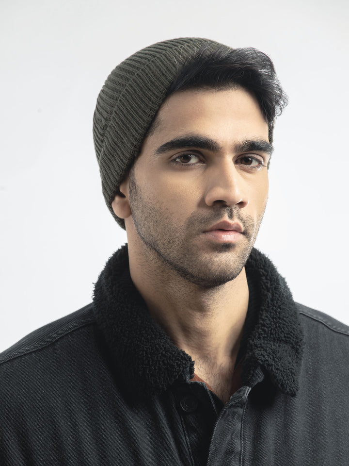 Olive Green Beanie Cap Brumano Pakistan