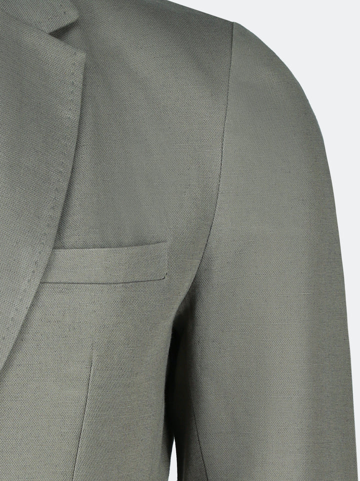 Olive Green Light Weight Linen Blazer Brumano Pakistan