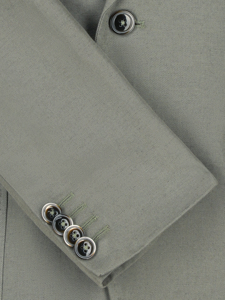 Olive Green Light Weight Linen Blazer Brumano Pakistan