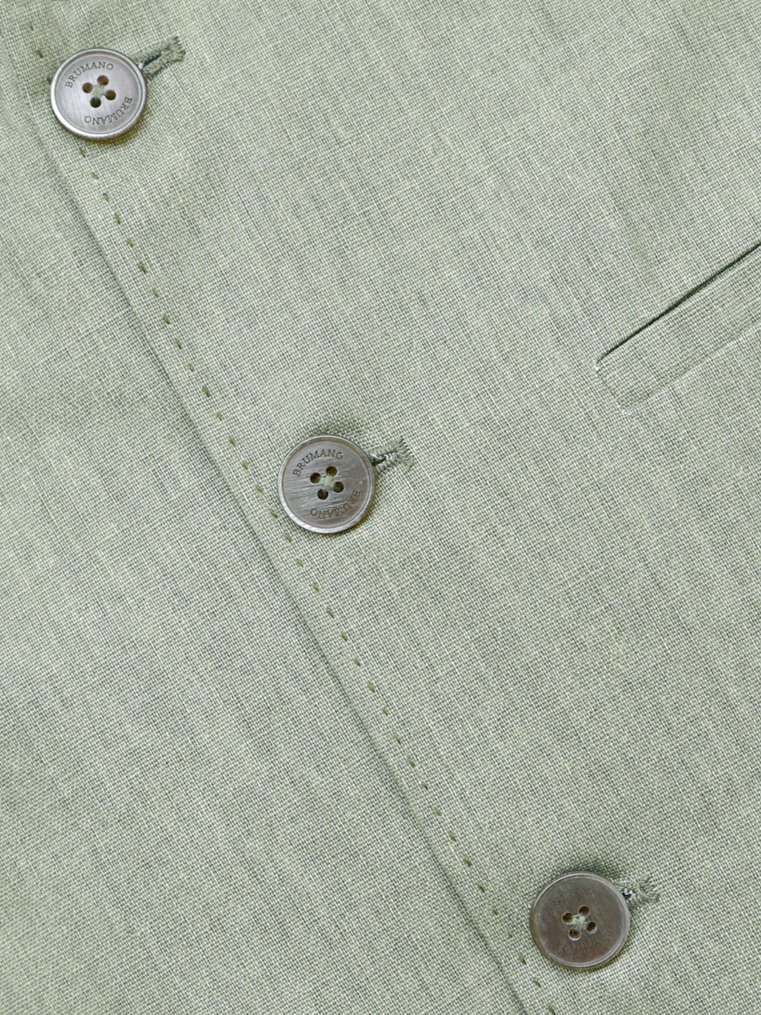 Olive Green Linen Waistcoat Brumano Pakistan