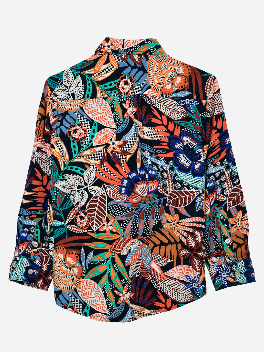 Orange Jungle Printed Casual Shirt Brumano Pakistan