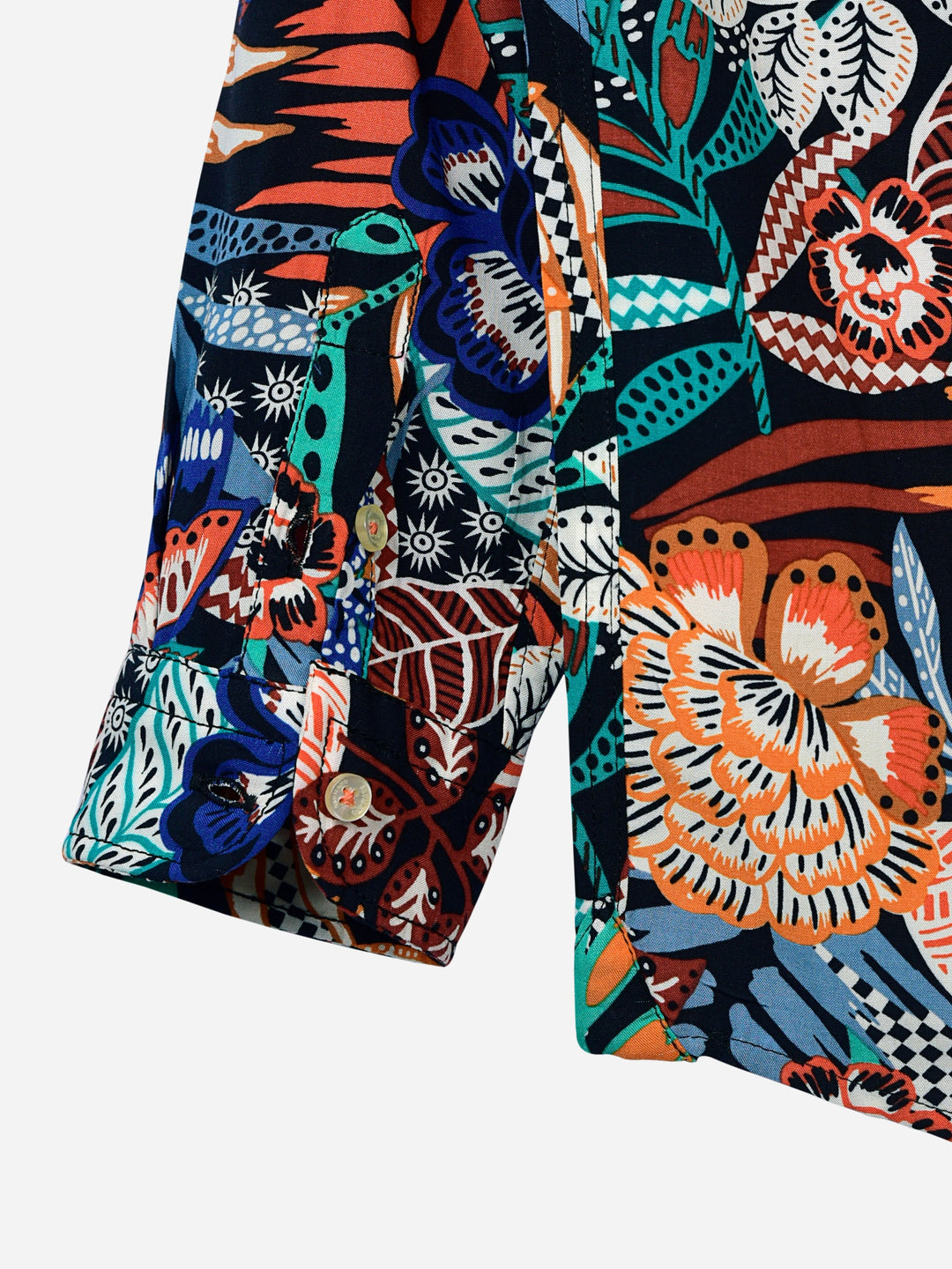 Orange Jungle Printed Casual Shirt Brumano Pakistan