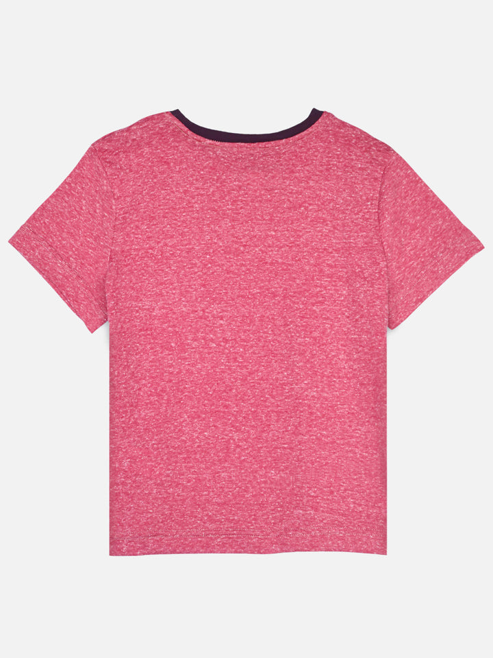 Pastel Red Crew Neck Casual T-Shirt Brumano Pakistan