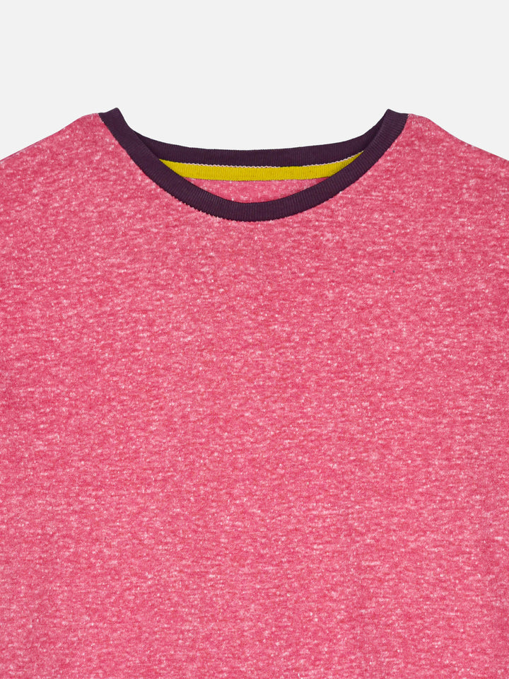 Pastel Red Crew Neck Casual T-Shirt Brumano Pakistan