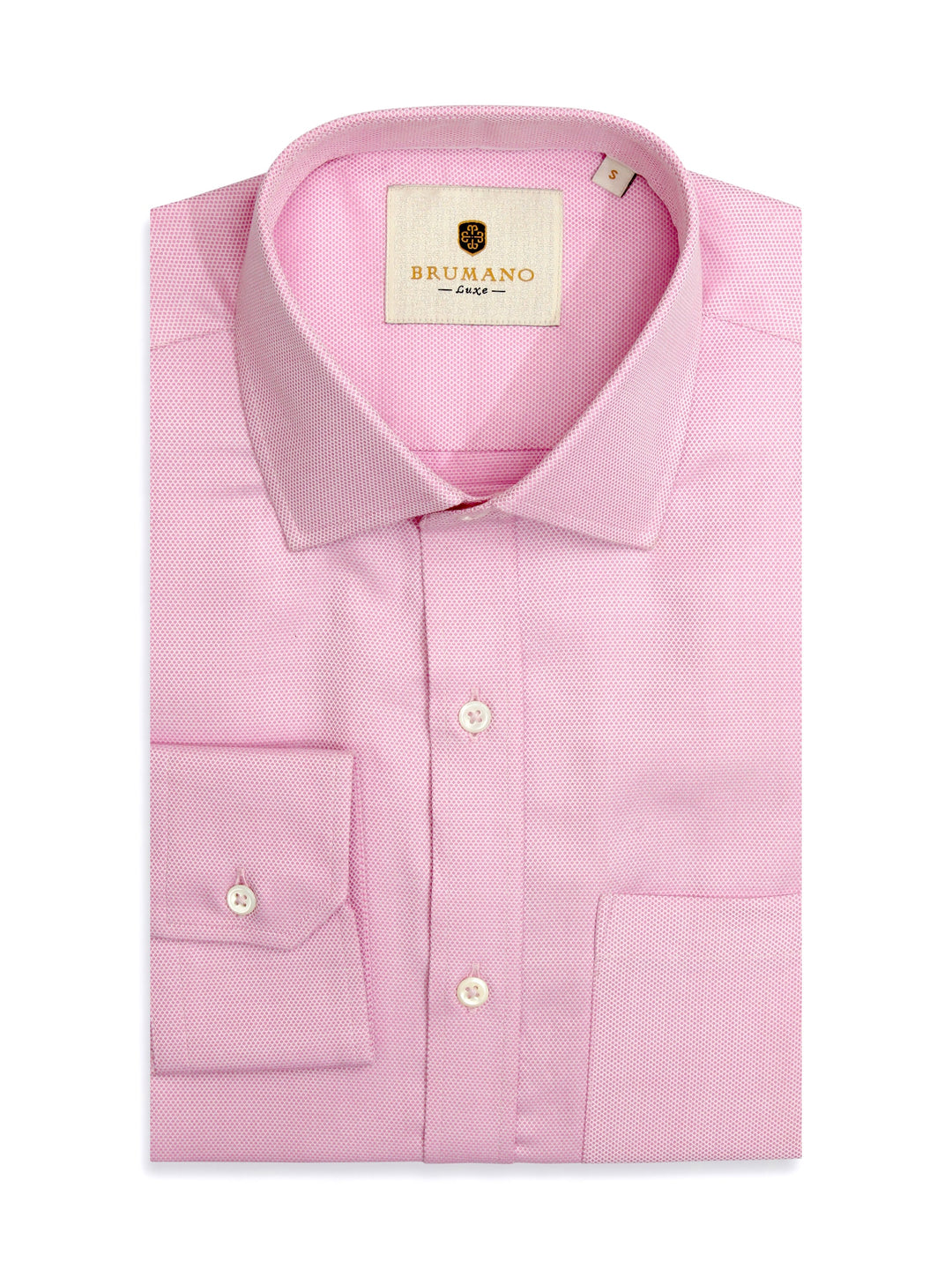 Pink Dobby Structured Shirt