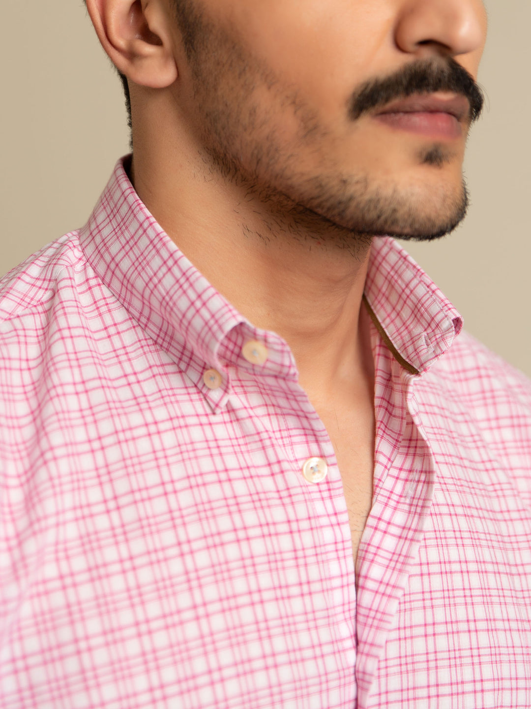 Pink Seersucker Half Sleeve Shirt Brumano Pakistan