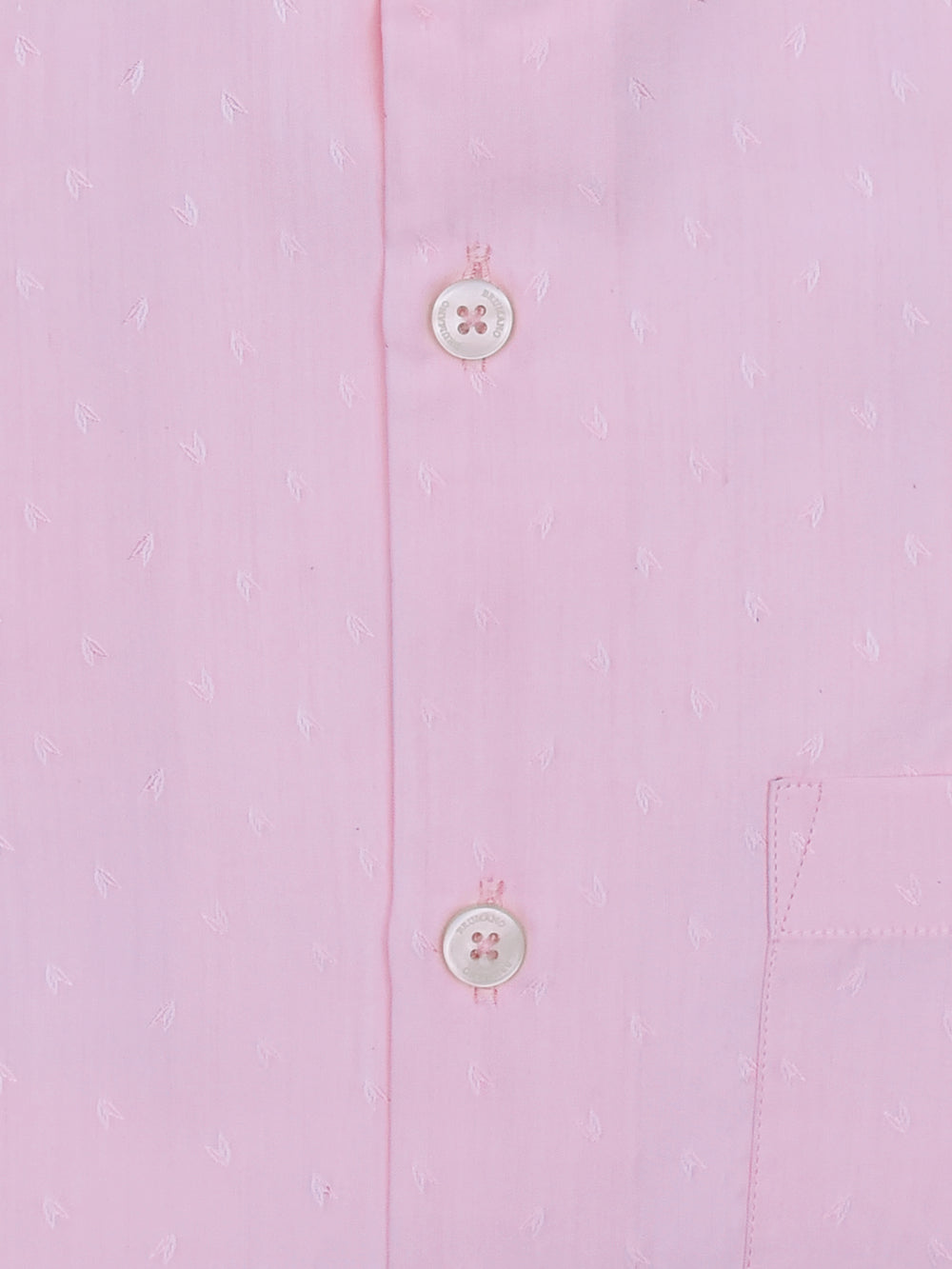 Pink Jacquard Patterned Formal Shirt