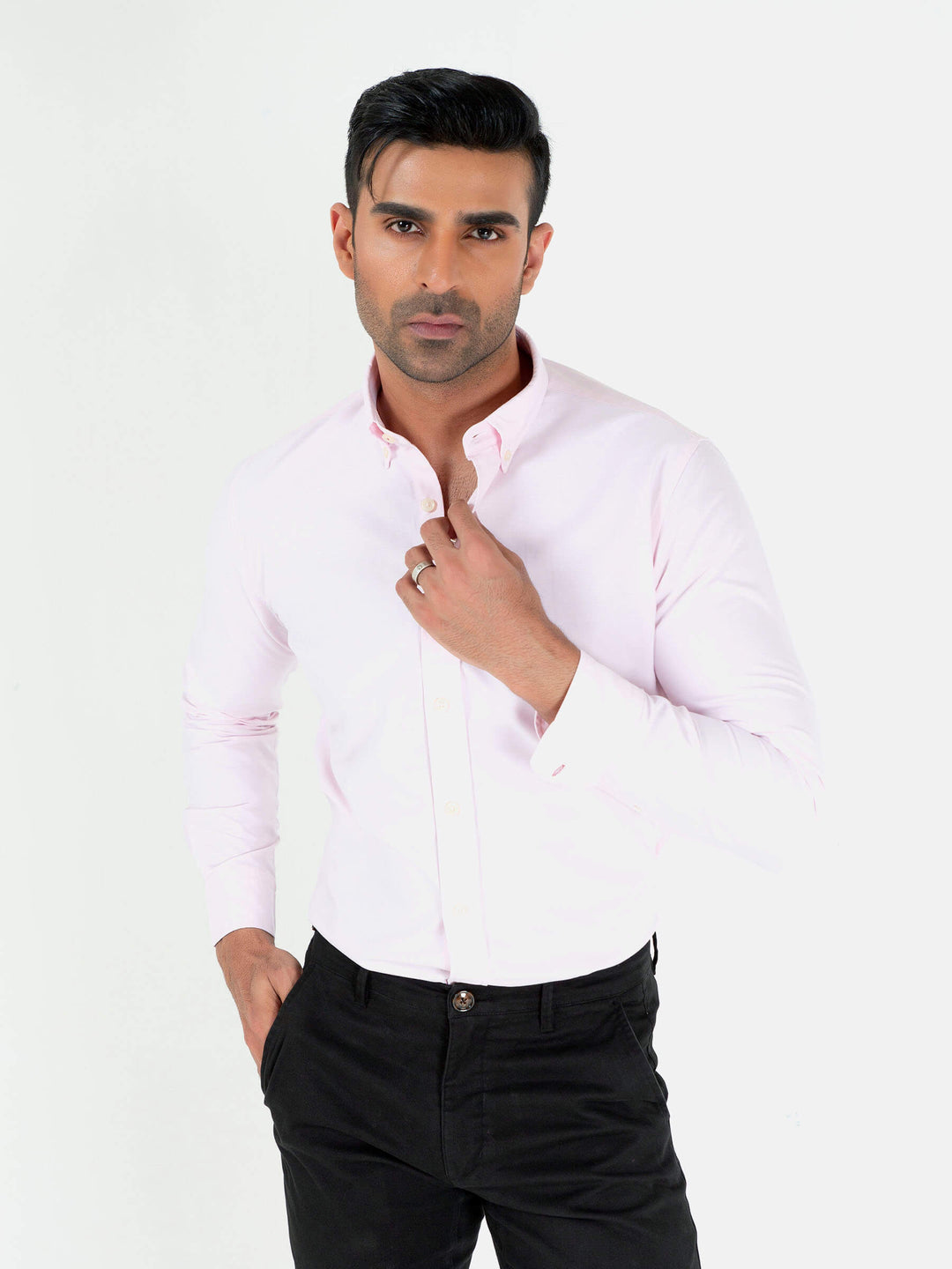 Pink Oxford Button Down Shirt Brumano Pakistan