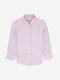 Pink Striped 100% Linen Long Sleeve Casual Shirt