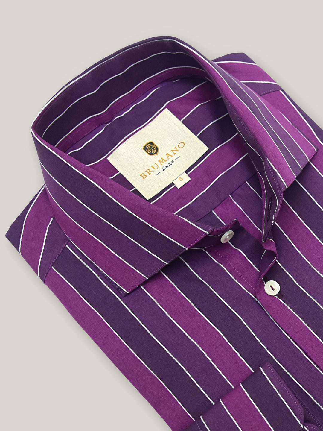 Purple Bold Striped Shirt Brumano Pakistan