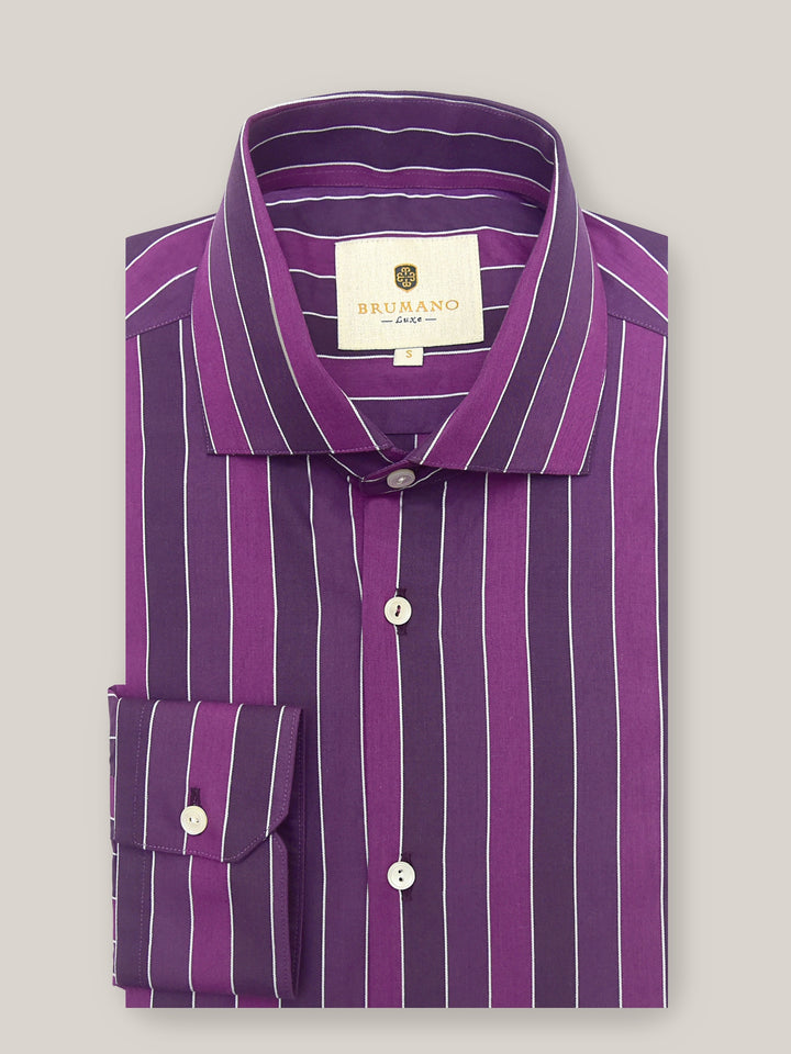 Purple Bold Striped Shirt Brumano Pakistan