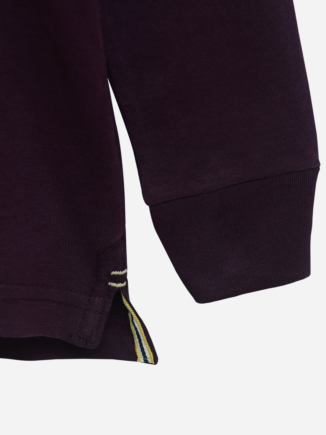 Purple Casual Full Sleeve Polo Shirt With Contrasting Collar Brumano Pakistan