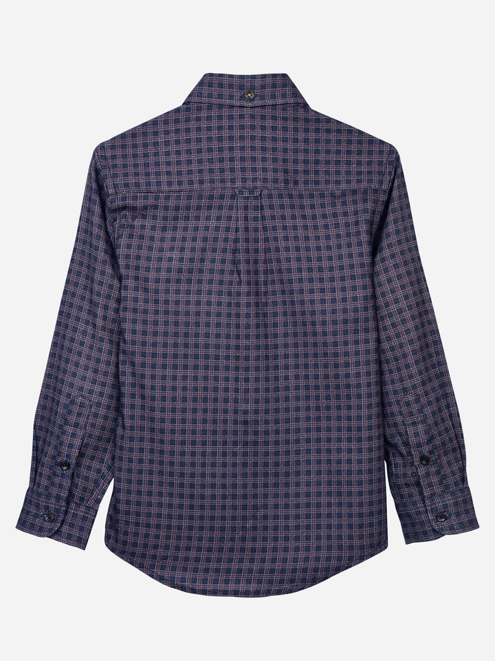 Purple Gingham Checkered Casual Shirt Brumano Pakistan
