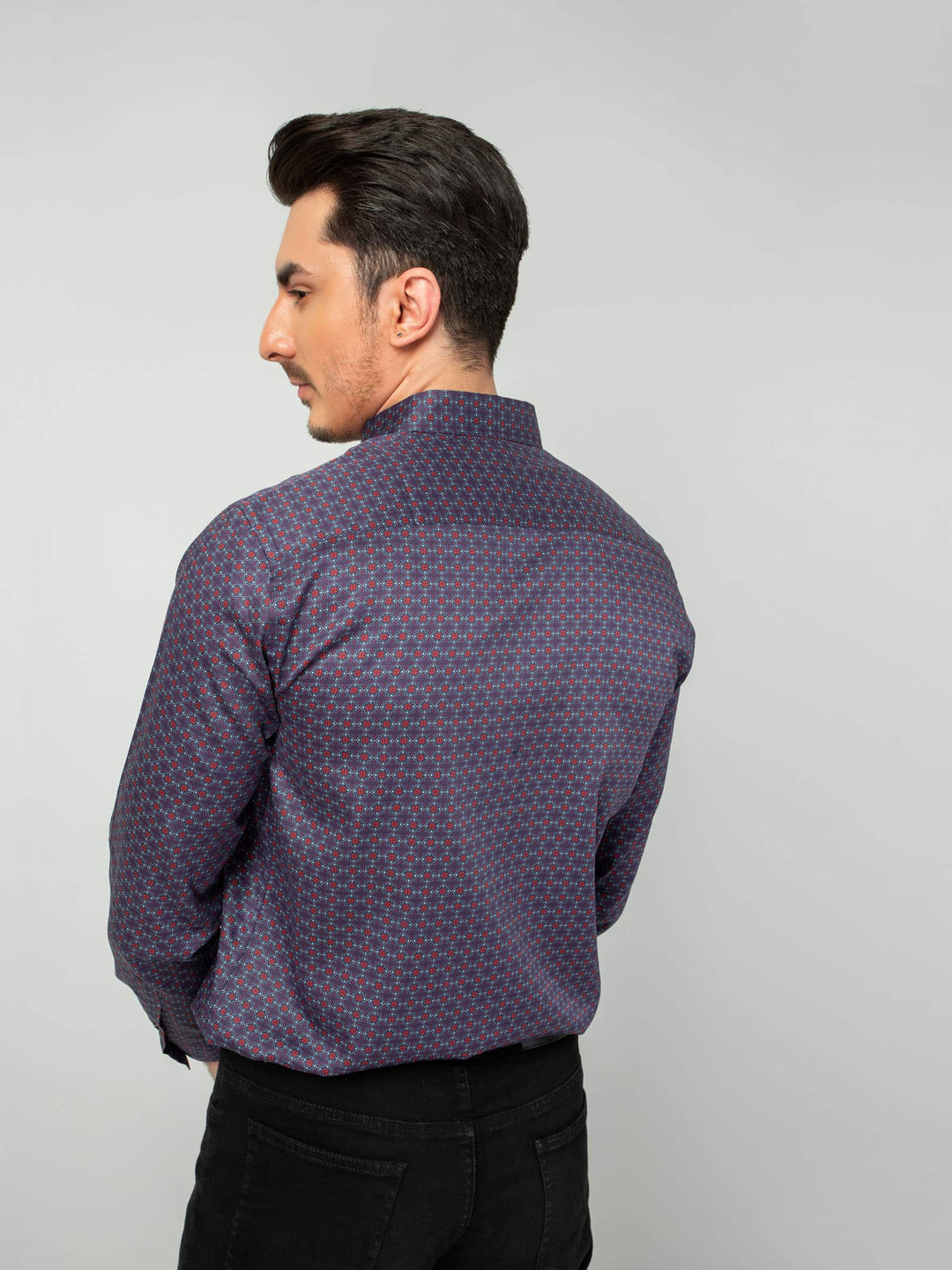 Purple Red Printed Shirt Brumano Pakistan