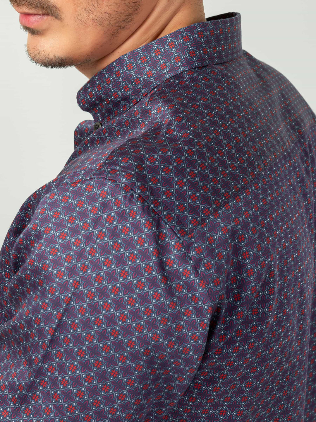 Purple Red Printed Shirt Brumano Pakistan