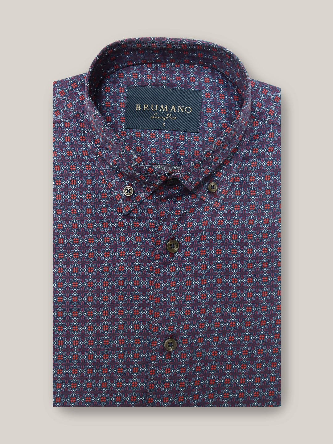 Purple & Red Printed Shirt Brumano Pakistan