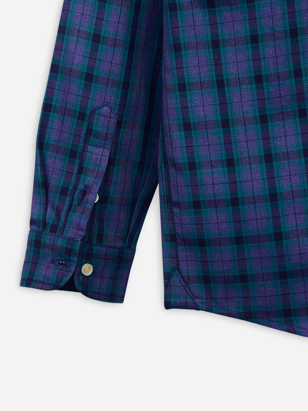 Purple & Blue Flannel Checkered Casual Shirt Brumano Pakistan