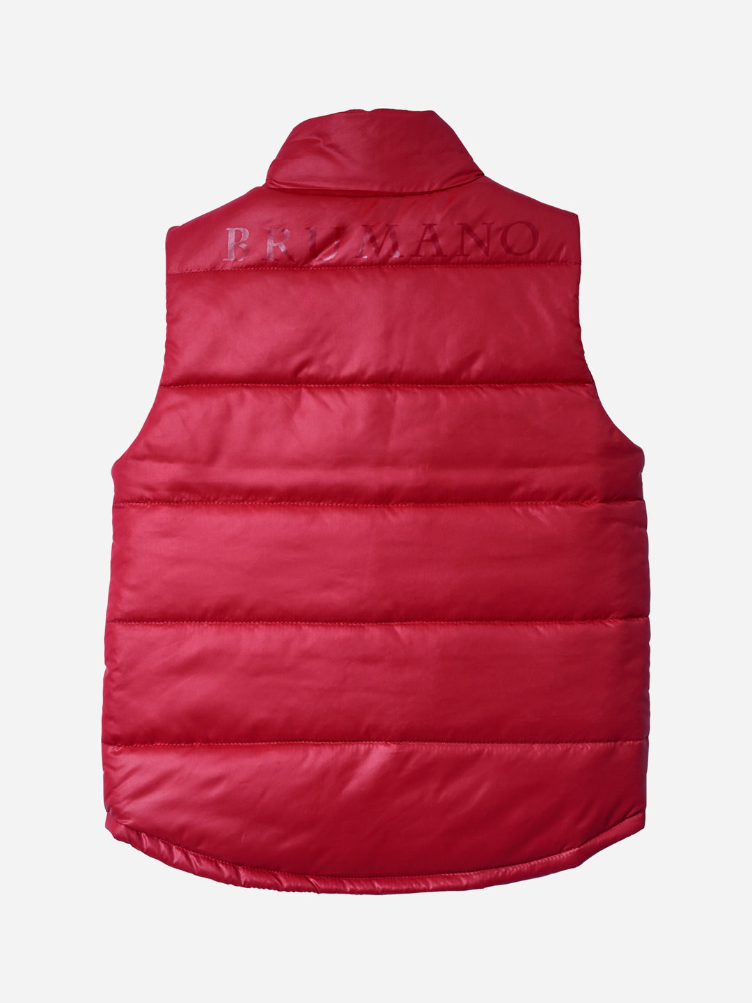 Red Sleeveless Casual Puffer Jacket Brumano Pakistan