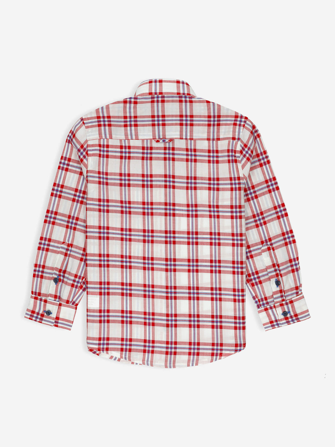 Red & White Checkered Long Sleeve Casual Shirt Brumano Pakistan