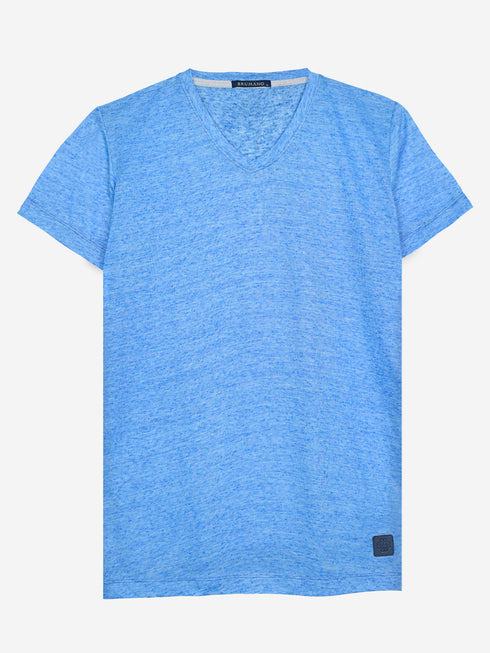 Royal Blue Light Weight V-Neck T-Shirt Brumano Pakistan