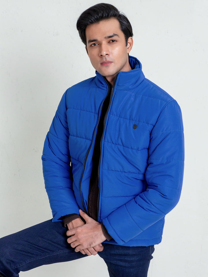 Royal Blue Quilted Puffer Jacket Brumano Pakistan