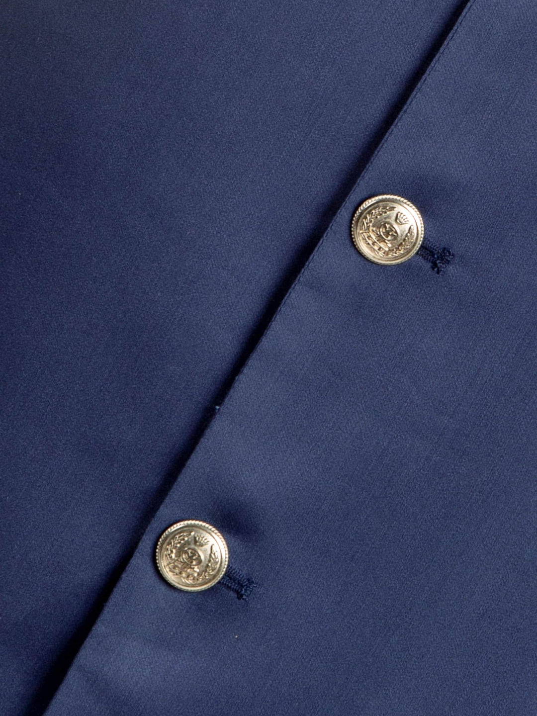 Royal Blue Satin Waistcoat Brumano Pakistan