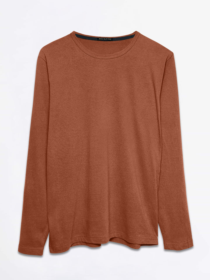 Rusty Orange Long Sleeve T-Shirt Brumano Pakistan