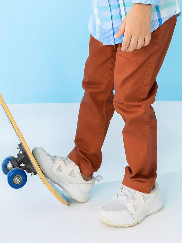 Rusty Orange Casual Twill Trouser Brumano Pakistan