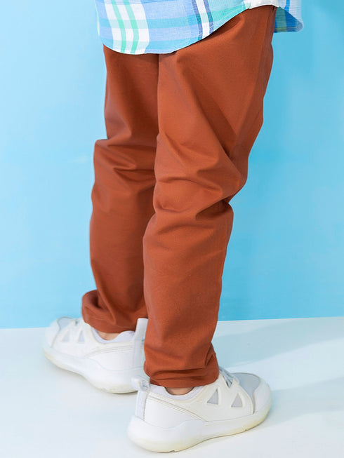 Rusty Orange Casual Twill Trouser Brumano Pakistan