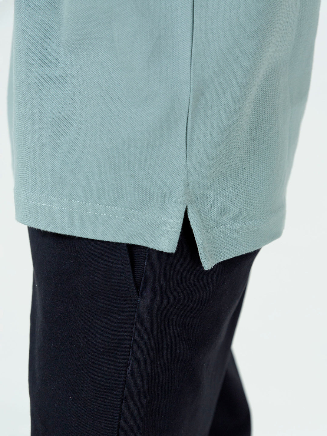 Sage Green Basic Pique Polo Shirt Brumano Pakistan