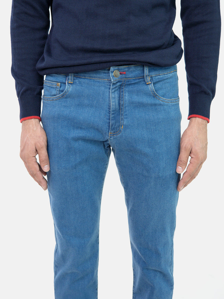 Slim Fit Medium Blue Jeans Brumano Pakistan