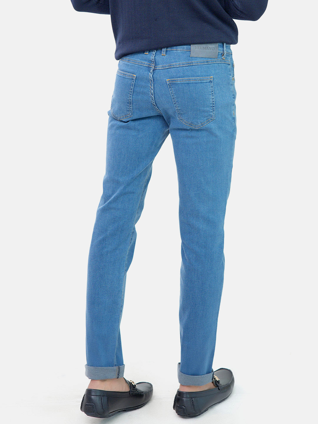 Slim Fit Medium Blue Jeans Brumano Pakistan