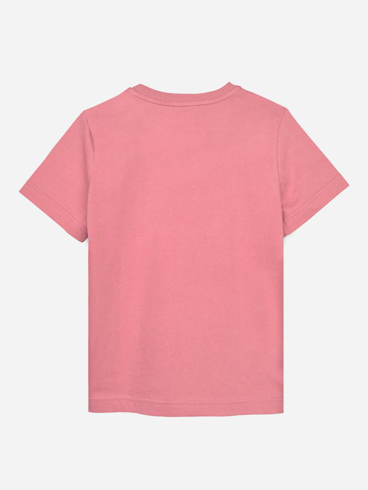 Tea Pink Graphic Printed Casual T-shirt Brumano Pakistan