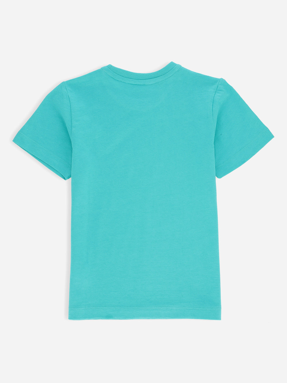 Turquoise Graphic Printed 'Splash' Casual Tee