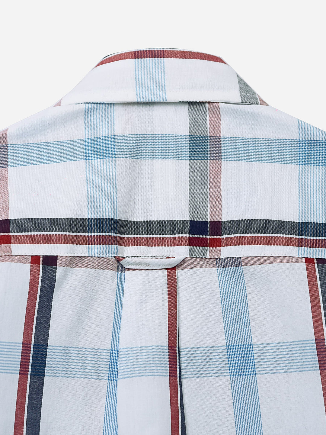 White Casual Checkered Long Sleeve Shirt Brumano Pakistan