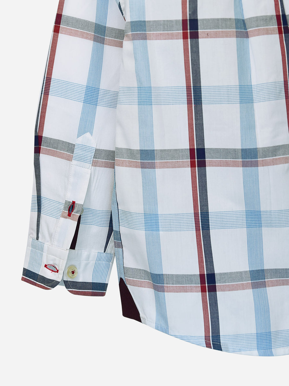 White casual checkered long sleeve shirt brumano pakistan