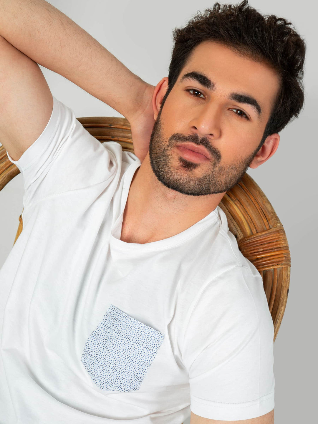 White Crew Neck T-Shirt Brumano Pakistan