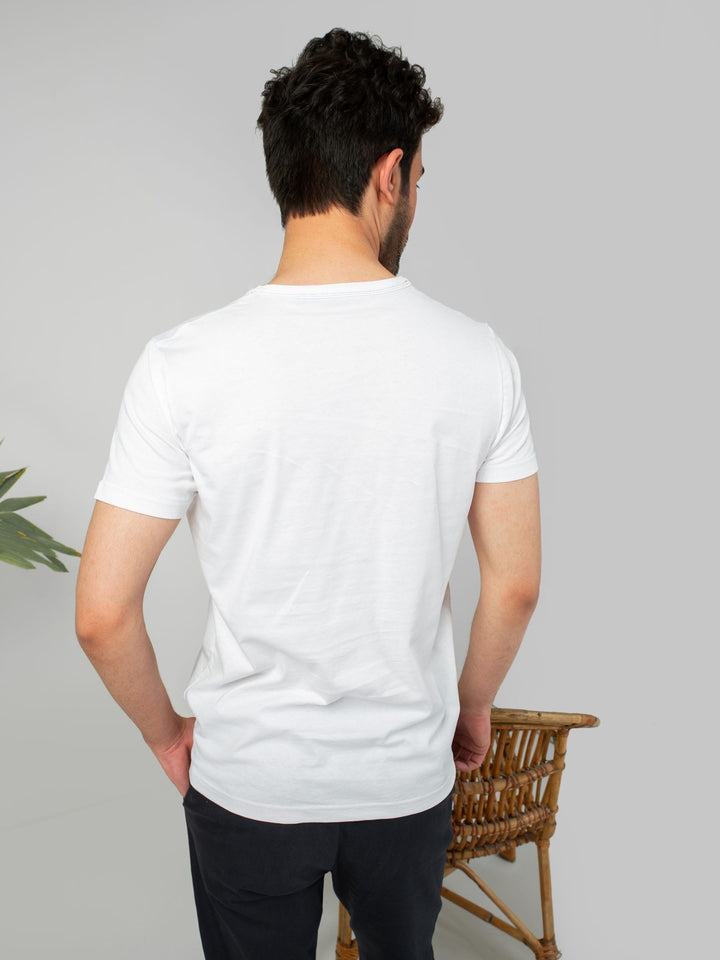 White Crew Neck T-Shirt Brumano Pakistan