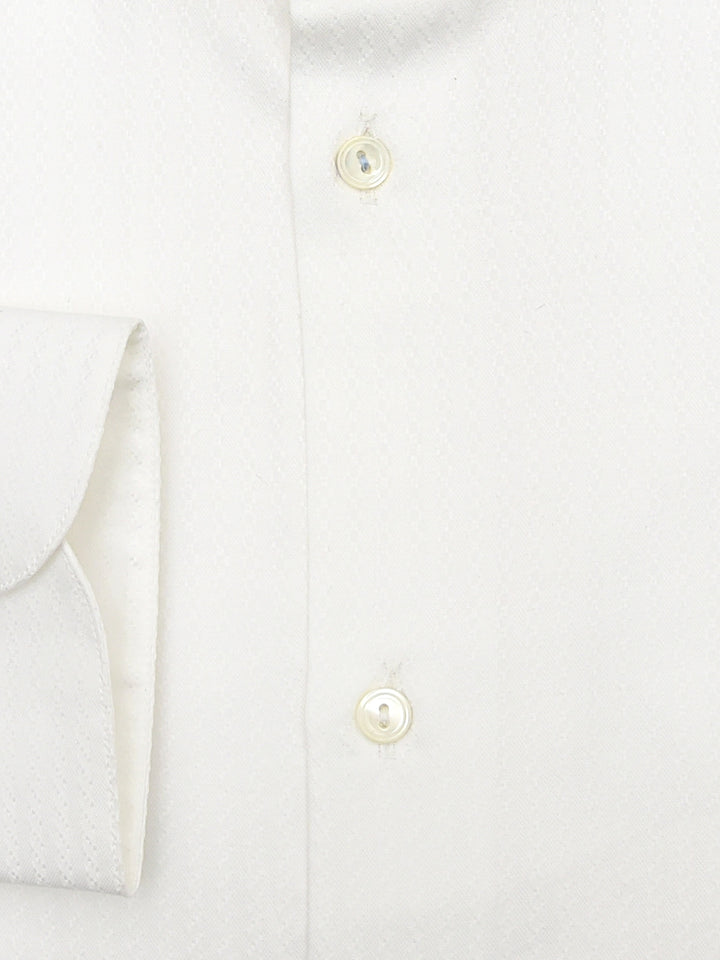 White Herringbone Formal Shirt Brumano Pakistan