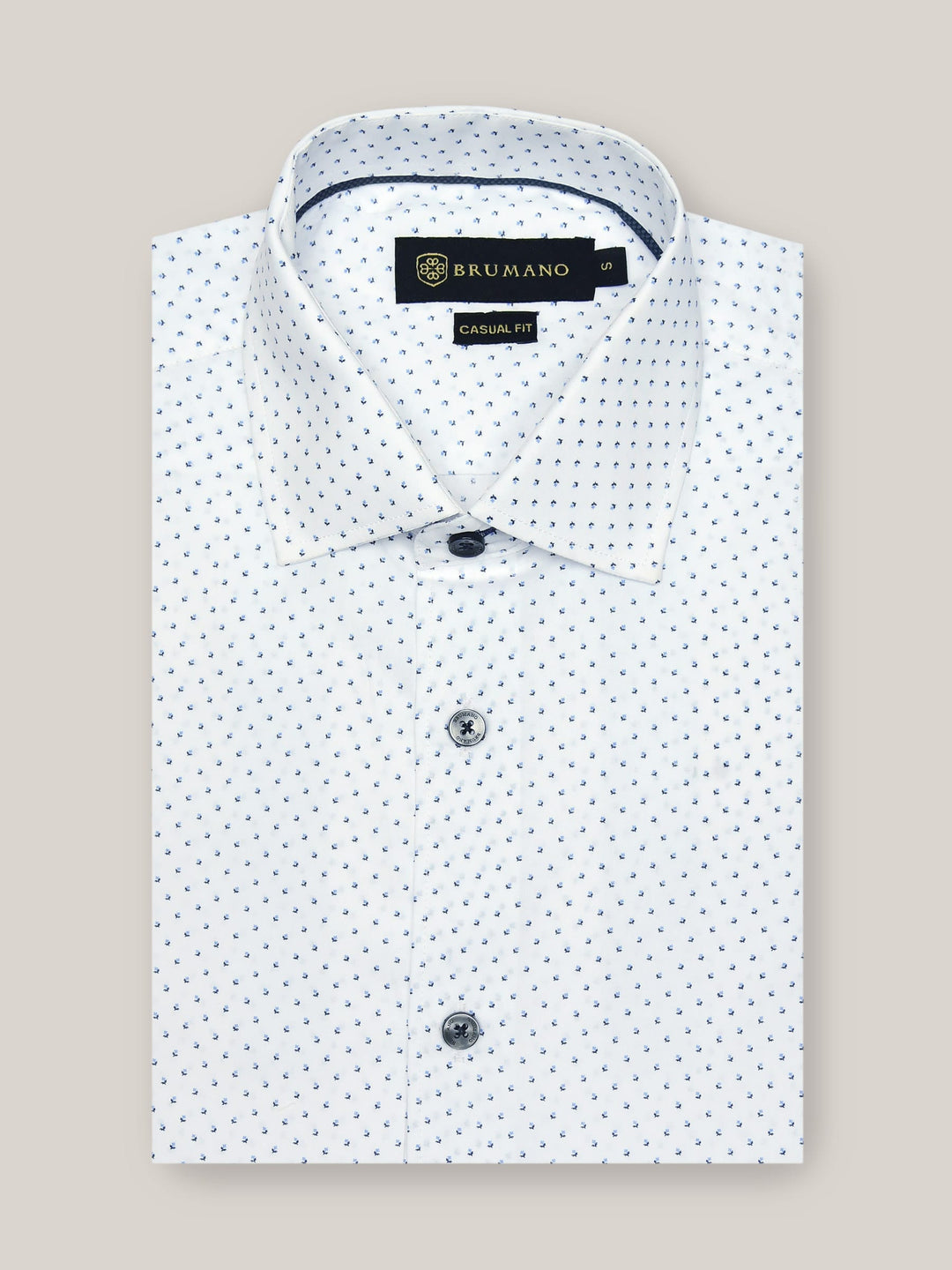 White Printed Shirt Brumano Pakistan